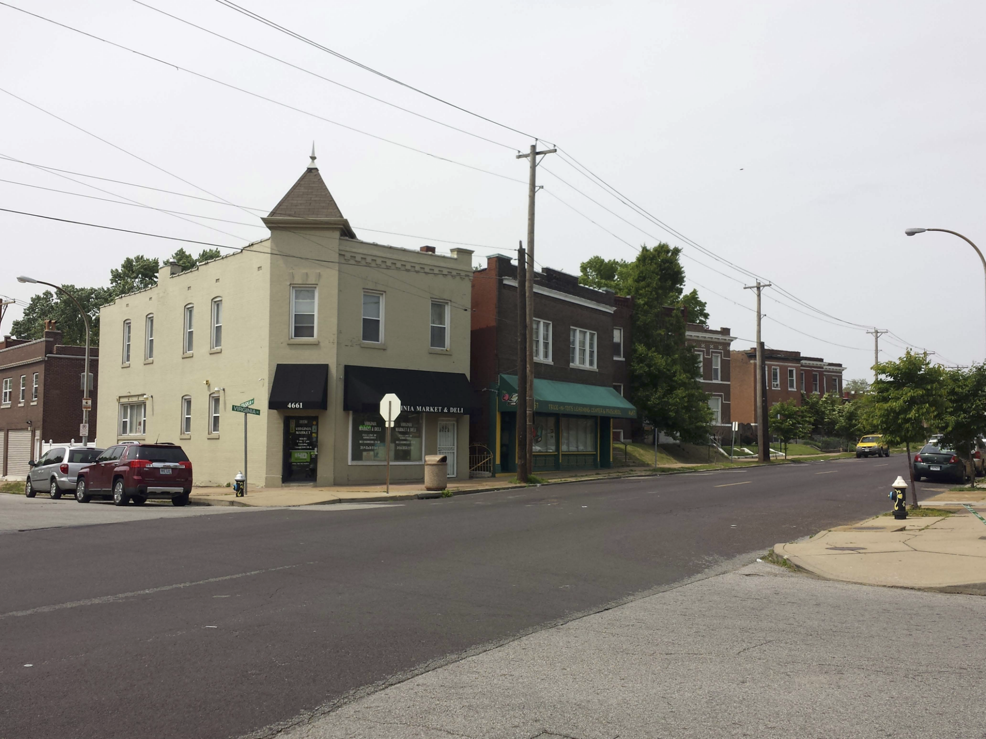 The corner building at 4661 Virginia Avenue as depicted in the Dutchtown South Historic District nomination to the National Register of Historic Places.