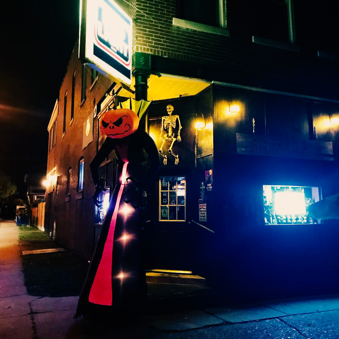The Haunt, at 5000 Alaska Avenue in Dutchtown, St. Louis, MO. The Halloween-themed bar has received a Dutchtown Façade Grant for exterior improvements.